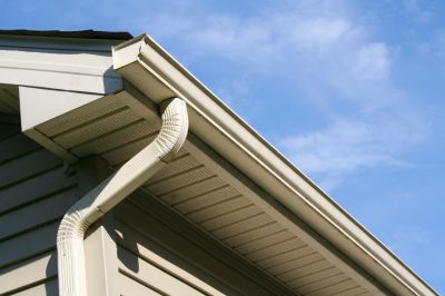 Gutter system on a residential home
