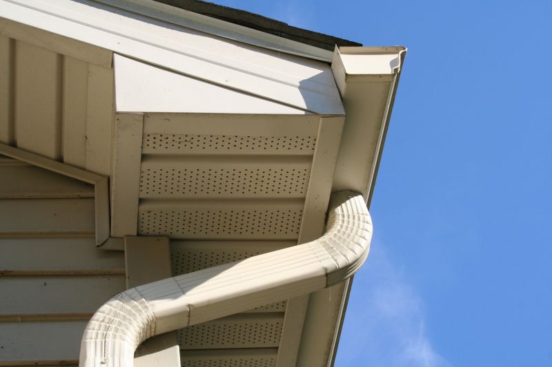 Downspout connection detail